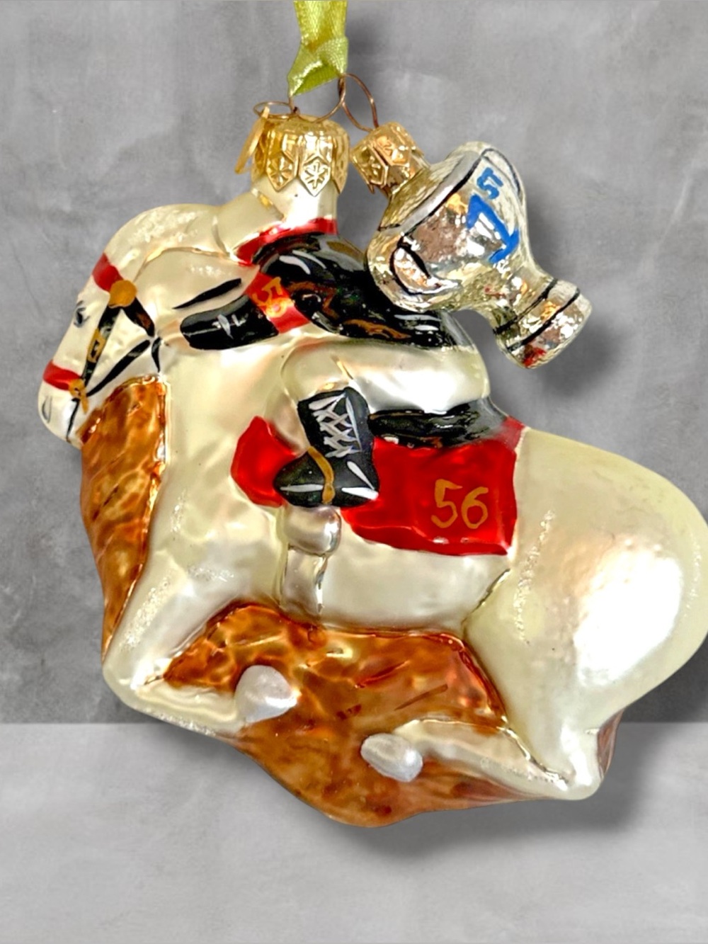 POLONAISE KURT ADLER Ornament Horse with Jockey & First prize TROPHY Poland